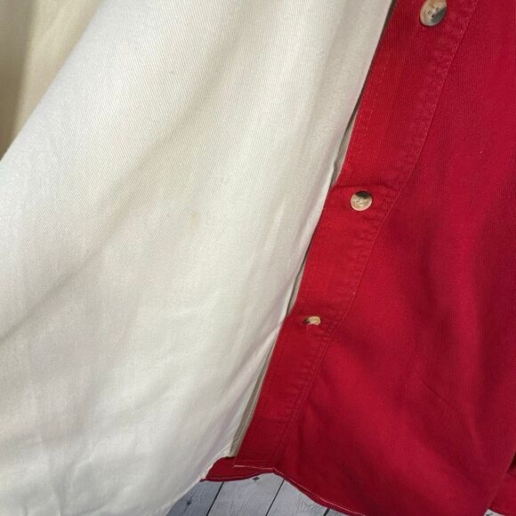 Wrangler Shirt Mens XL Color Block Button Up  Chambray  Workwear Country 90s - Picture 3 of 9